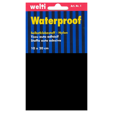 Selbstklebestoff Nylon 10 x 20 cm - schwarz